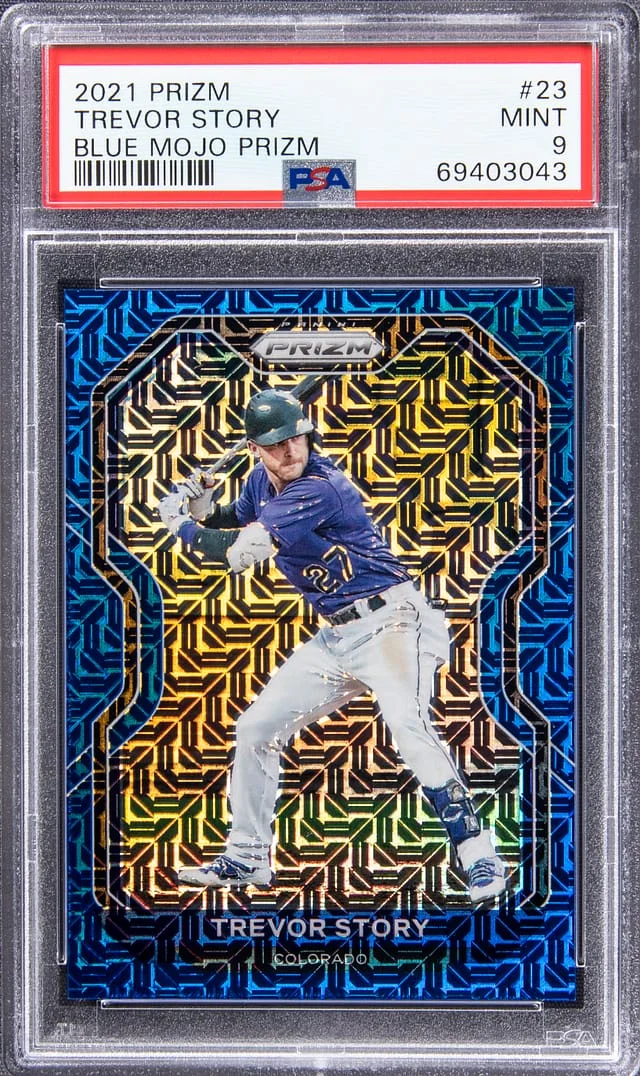 2021 Panini Prizm Trevor Story Blue Mojo Prizm #23 card image