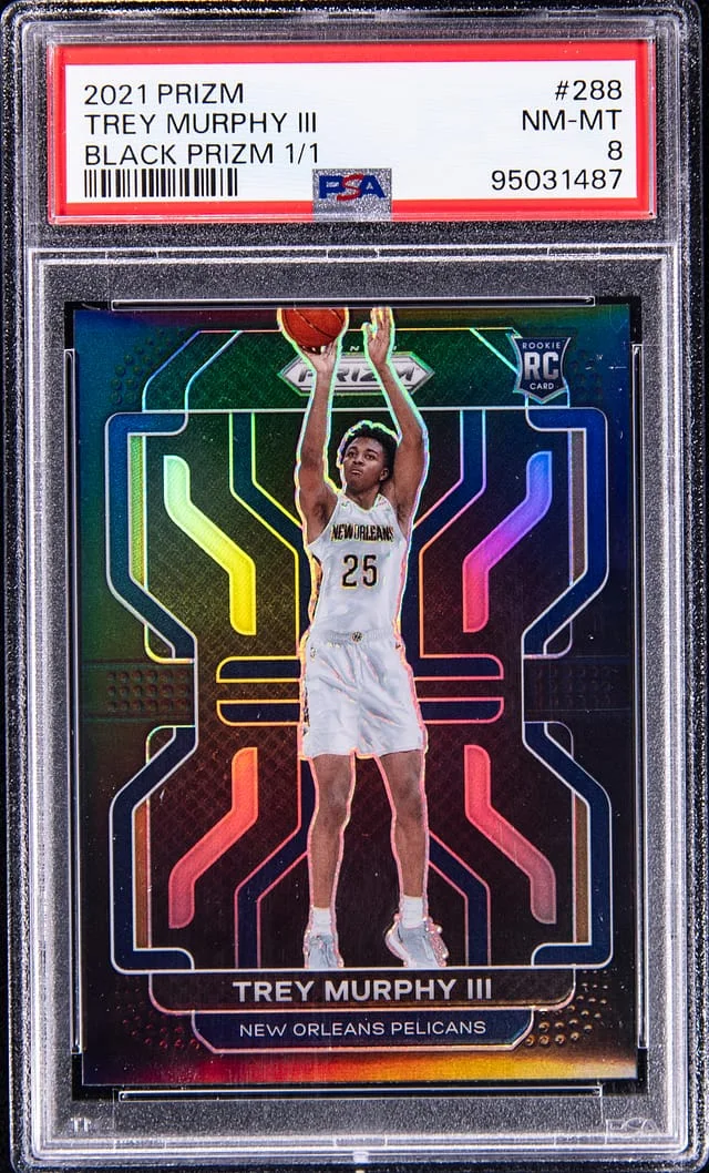 2021 Panini Prizm Trey Murphy III Black #288 card image