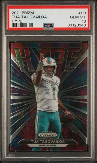 2021 Panini Prizm Tua Tagovailoa Hype #H3 card image