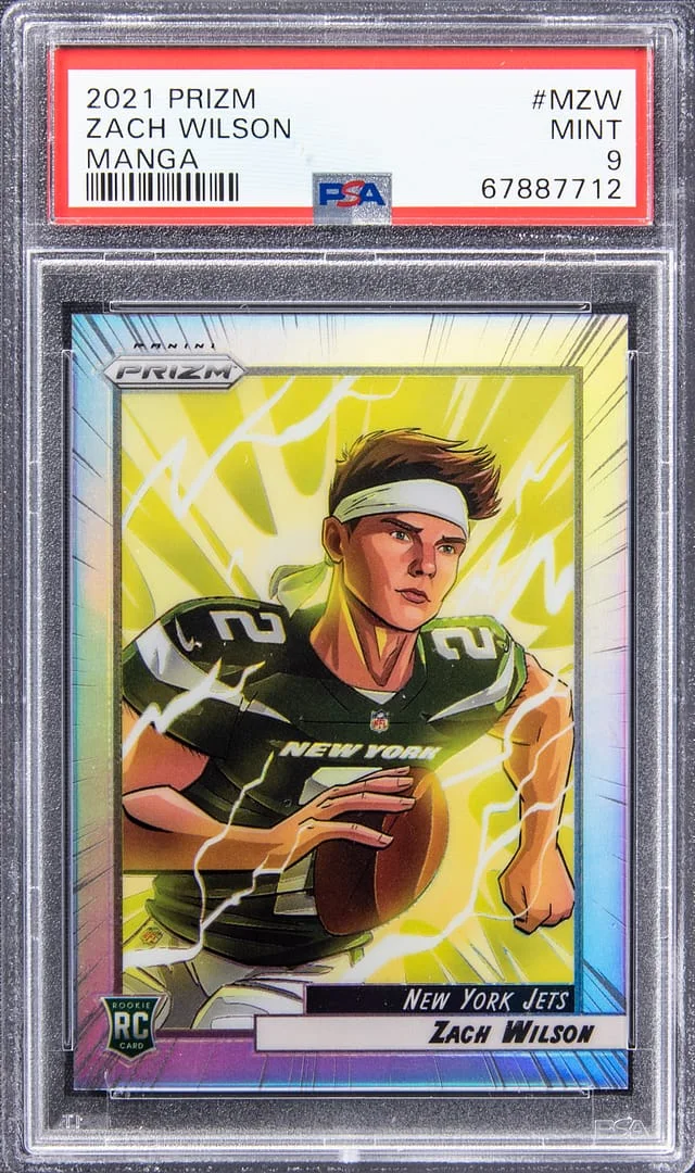 2021 Panini Prizm Zach Wilson Manga #M-ZW card image