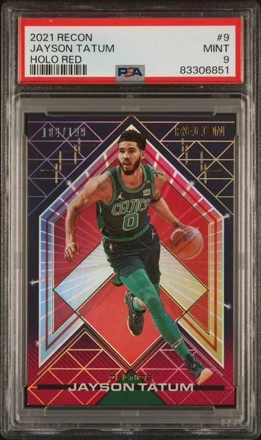 2021 Panini Recon Jayson Tatum Holo Red #9 card image
