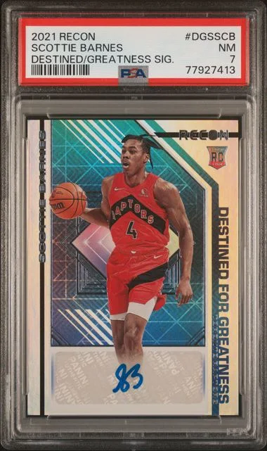2021 Panini Recon Scottie Barnes Destined For Greatness Signatures #DGSSCB card image