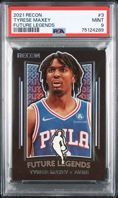 2021 Panini Recon Tyrese Maxey Future Legends #3 card image