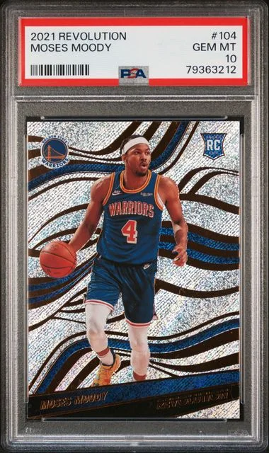 2021 Panini Revolution Moses Moody #104 card image