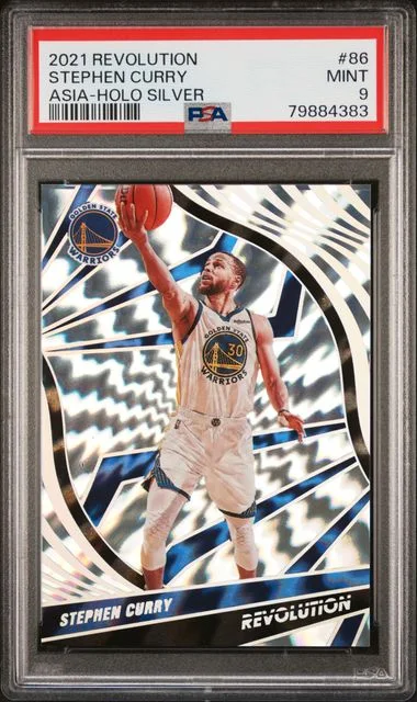2021 Panini Revolution Stephen Curry Asia-Holo Silver #86 card image