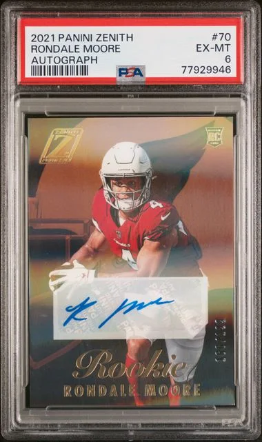 2021 Panini Rondale Moore Zenith Autograph #70 card image