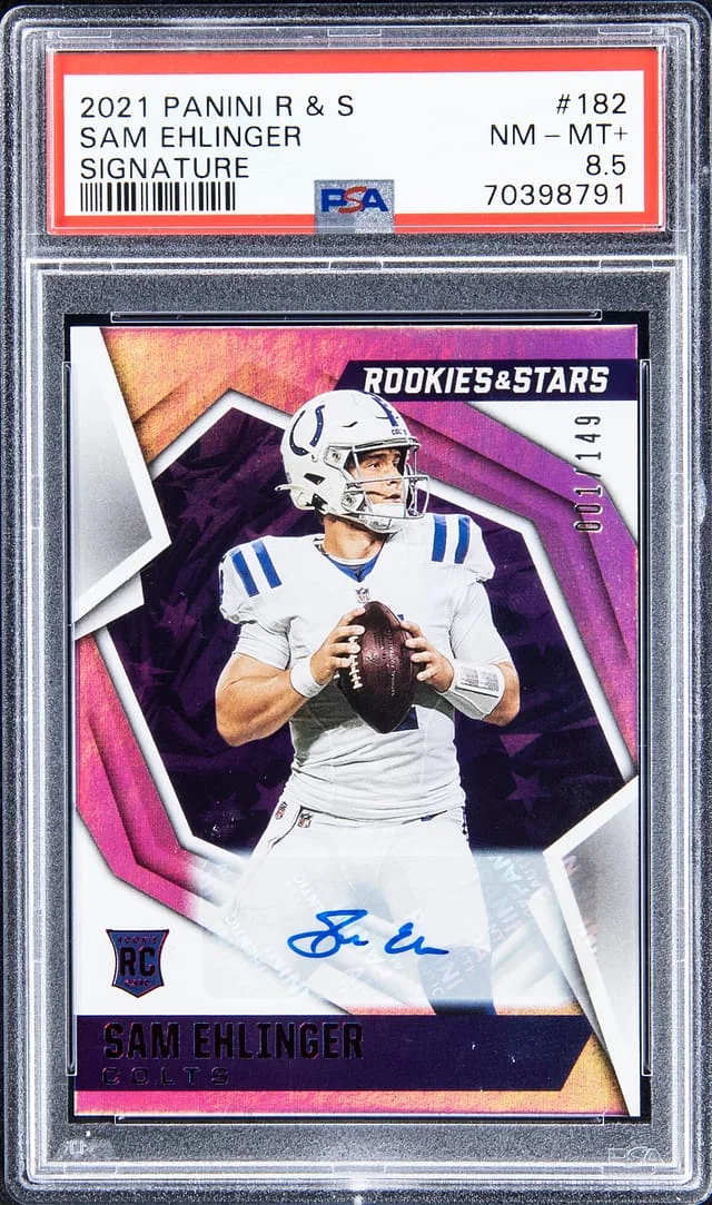 2021 Panini Sam Ehlinger Rookies & Stars Signature #182 card image