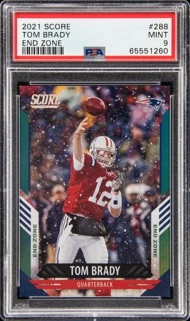 2021 Panini Score Tom Brady End Zone #288 card image