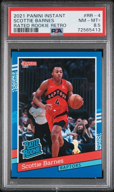 2021 Panini Scottie Barnes Instant Rated Retro #RR-4 card image