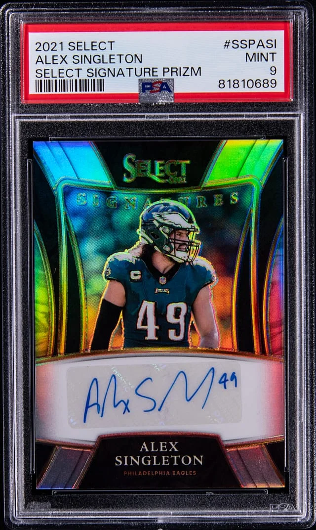 2021 Panini Select Alex Singleton Signature Prizm #SSP-ASI card image