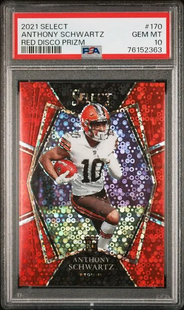 2021 Panini Select Anthony Schwartz Red Disco Prizm #170 card image