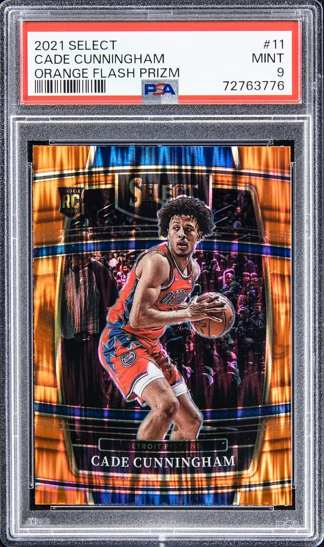 2021 Panini Select Cade Cunningham Light Blue Prizm #11 card image