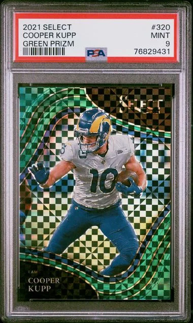2021 Panini Select Cooper Kupp Green Prizm #320 card image