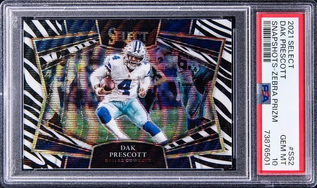 2021 Panini Select Dak Prescott Snapshots-Zebra Prizm #SS2 card image