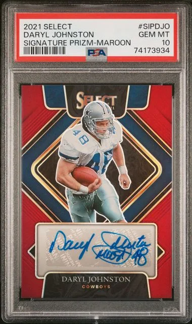 2021 Panini Select Daryl Johnston Signatures Prizm #SIPDJO card image