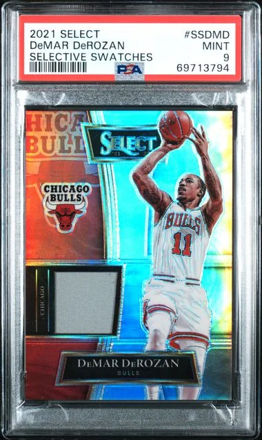 2021 Panini Select Demar Derozan Selective Swatches #Ssdmd card image