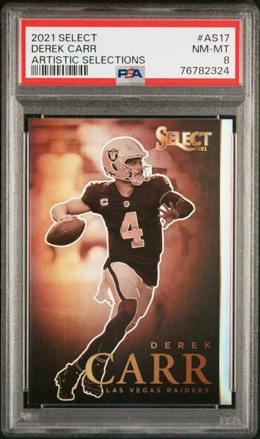 2021 Panini Select Derek Carr Artistic Selections #AS-17 card image