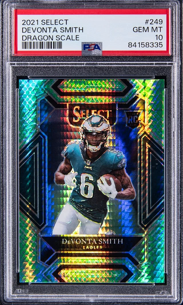 2021 Panini Select Devonta Smith Dragon Scale #249 card image