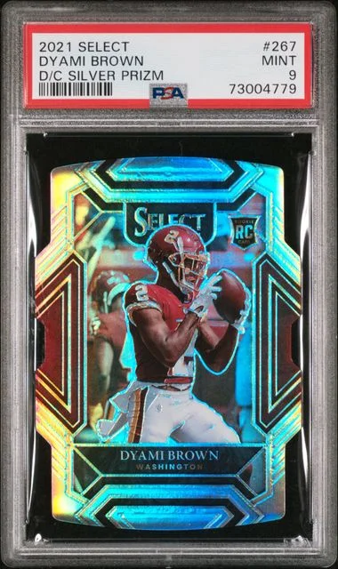 2021 Panini Select Dyami Brown Die-Cut Silver Prizm #267 card image