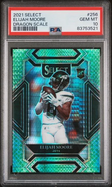 2021 Panini Select Elijah Moore Dragon Scale #256 card image