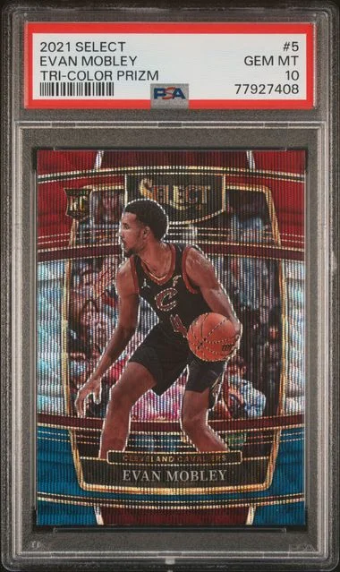 2021 Panini Select Evan Mobley Tri-Color Prizm #5 card image