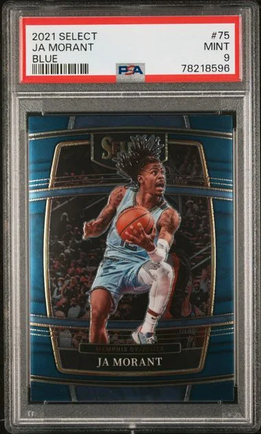 2021 Panini Select Ja Morant Blue #75 card image