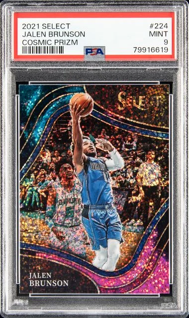 2021 Panini Select Jalen Brunson Cosmic Prizm #224 card image