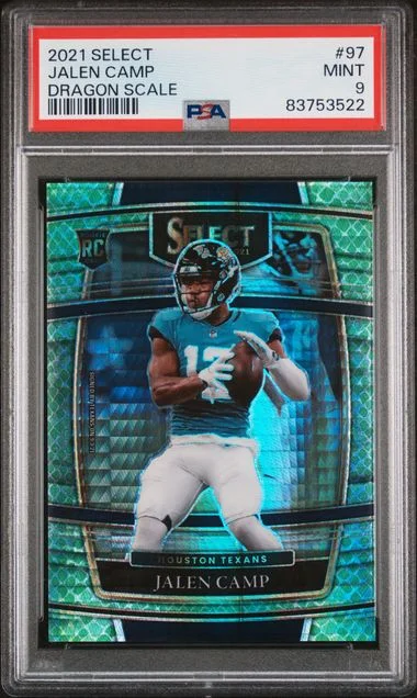 2021 Panini Select Jalen Camp Dragon Scale #97 card image