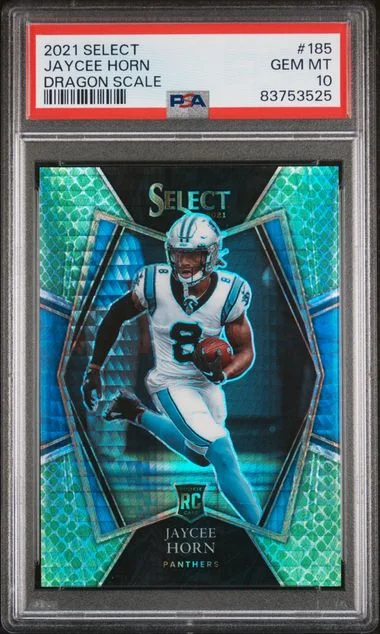 2021 Panini Select Jaycee Horn Dragon Scale #185 card image