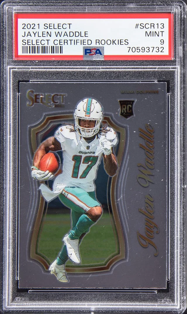 2021 Panini Select Jaylen Waddle Certified Rookies #SCR-13 card image