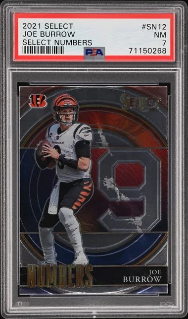 2021 Panini Select Joe Burrow Select Numbers #SN-12 card image