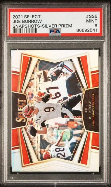 2021 Panini Select Joe Burrow Snapshots Silver Prizm #SS5 card image