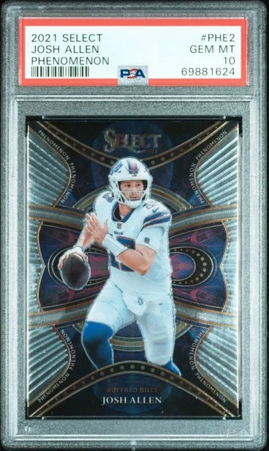 2021 Panini Select Josh Allen Phenomenon #PHE-2 card image