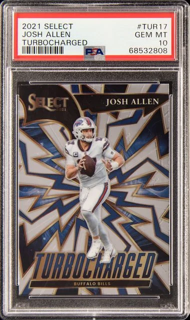 2021 Panini Select Josh Allen Turbocharged #TUR17 card image