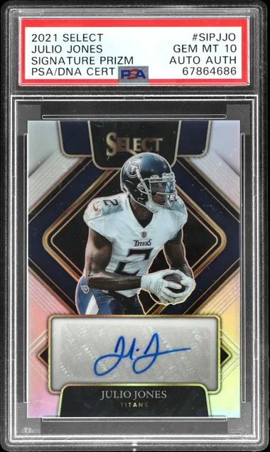 2021 Panini Select Julio Jones Signature Prizm #SIPJJO card image