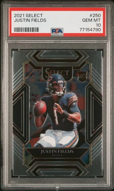 2021 Panini Select Justin Fields #250 card image
