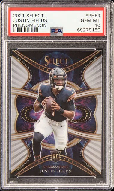 2021 Panini Select Justin Fields Phenomenon #PHE9 card image