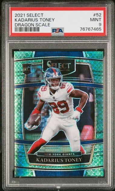 2021 Panini Select Kadarius Toney Dragon Scale #52 card image