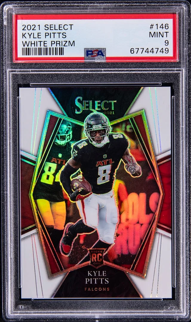 2021 Panini Select Kyle Pitts White Prizm #146 card image