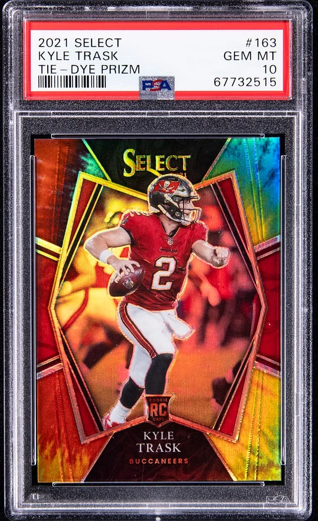 2021 Panini Select Kyle Trask Tie-Dye Prizm #163 card image