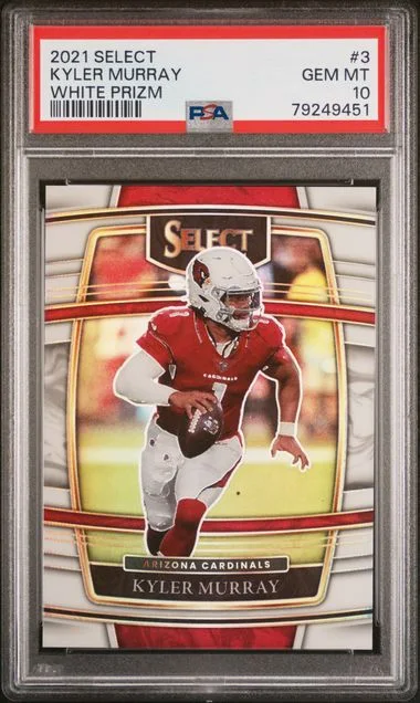 2021 Panini Select Kyler Murray White Prizm #3 card image