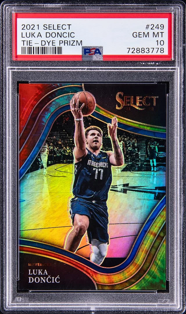 2021 Panini Select Luka Doncic Tie-Dye Prizm #249 card image