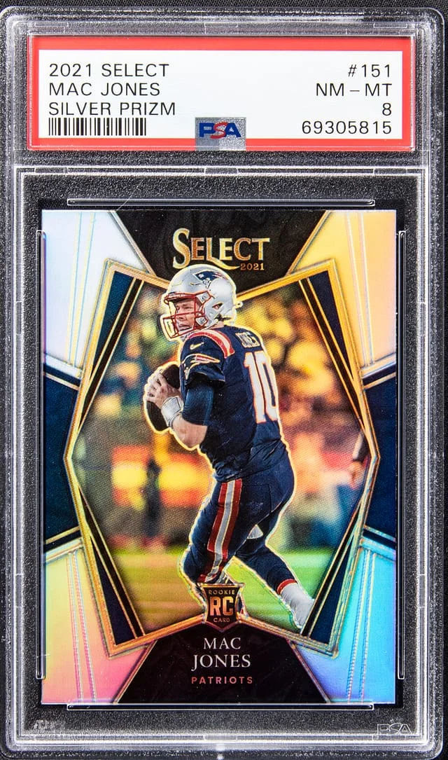 2021 Panini Select Mac Jones Silver Prizm #161 card image