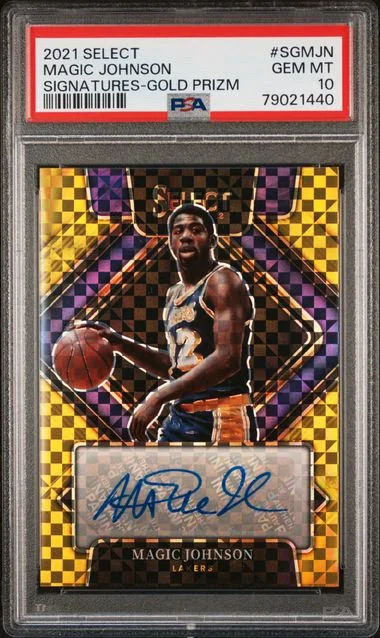 2021 Panini Select Magic Johnson Signatures #SGMJN card image
