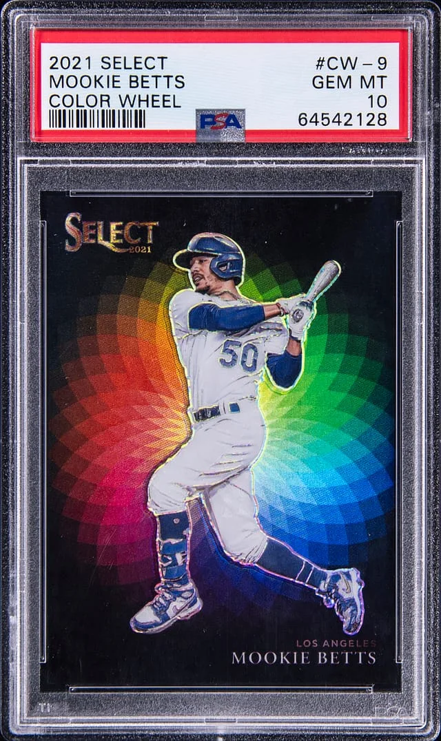 2021 Panini Select Mookie Betts Color Wheel #CW-9 card image