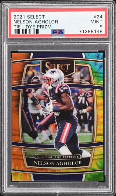 2021 Panini Select Nelson Agholor Tie-Dye Prizm #24 card image