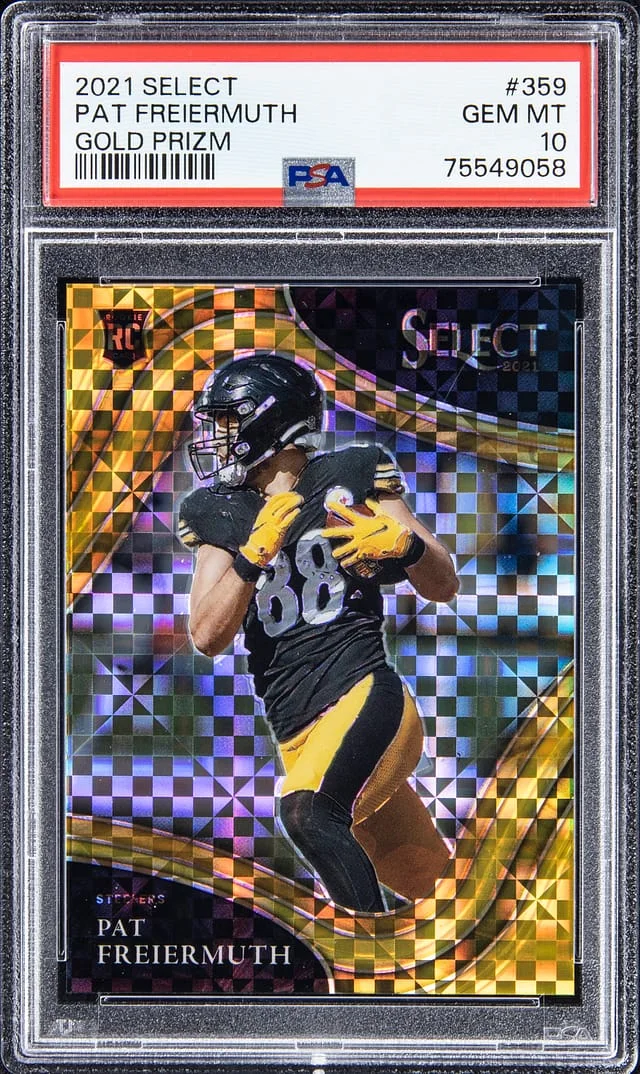 2021 Panini Select Pat Freiermuth Gold Prizm #359 card image