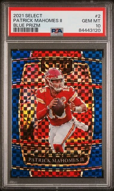 2021 Panini Select Patrick Mahomes II Orange Prizm #2 card image