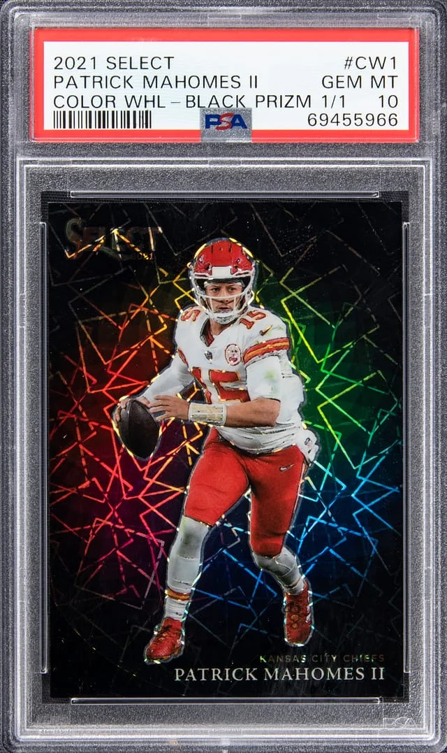 2021 Panini Select Patrick Mahomes II Color Wheel Black Prizm #CW-1 card image