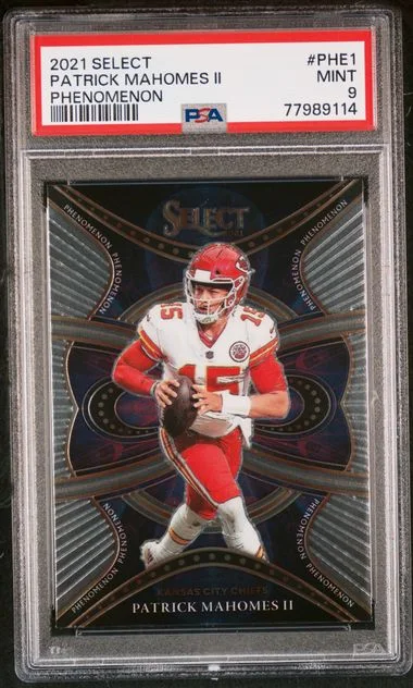 2021 Panini Select Patrick Mahomes II Phenomenon #PHE1 card image